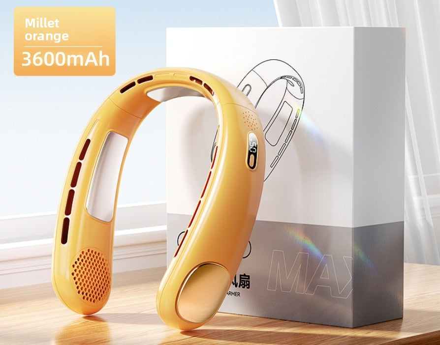 Portable Neck Hanging Fan with 3600mAh Battery