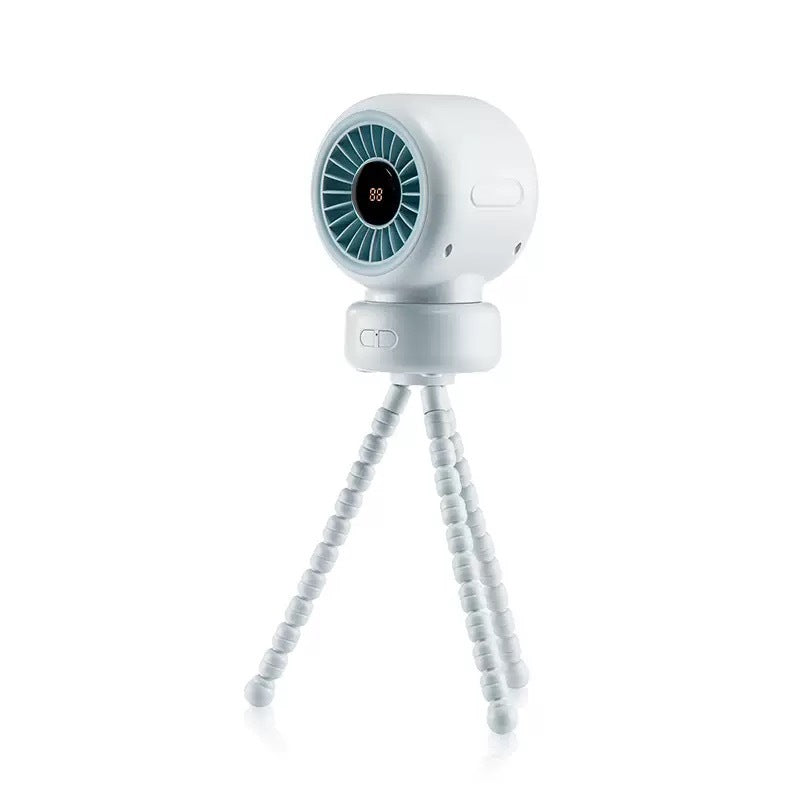 Portable Oscillating Mini Fan with Octopus Clip