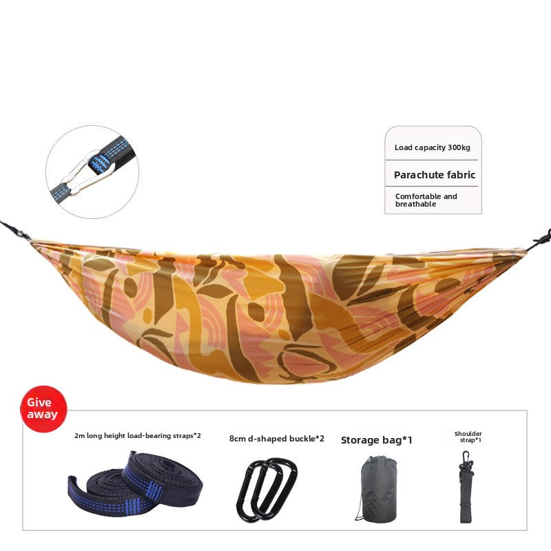 Portable Outdoor Camping Hammock with Straps