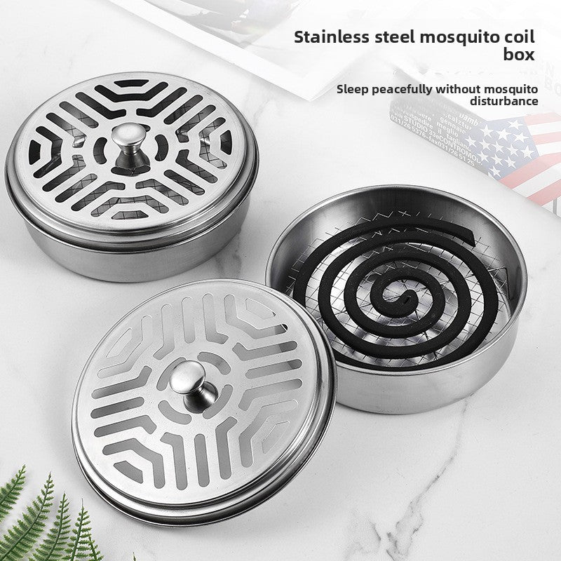 Portable Stainless Steel Mosquito Coil Burner