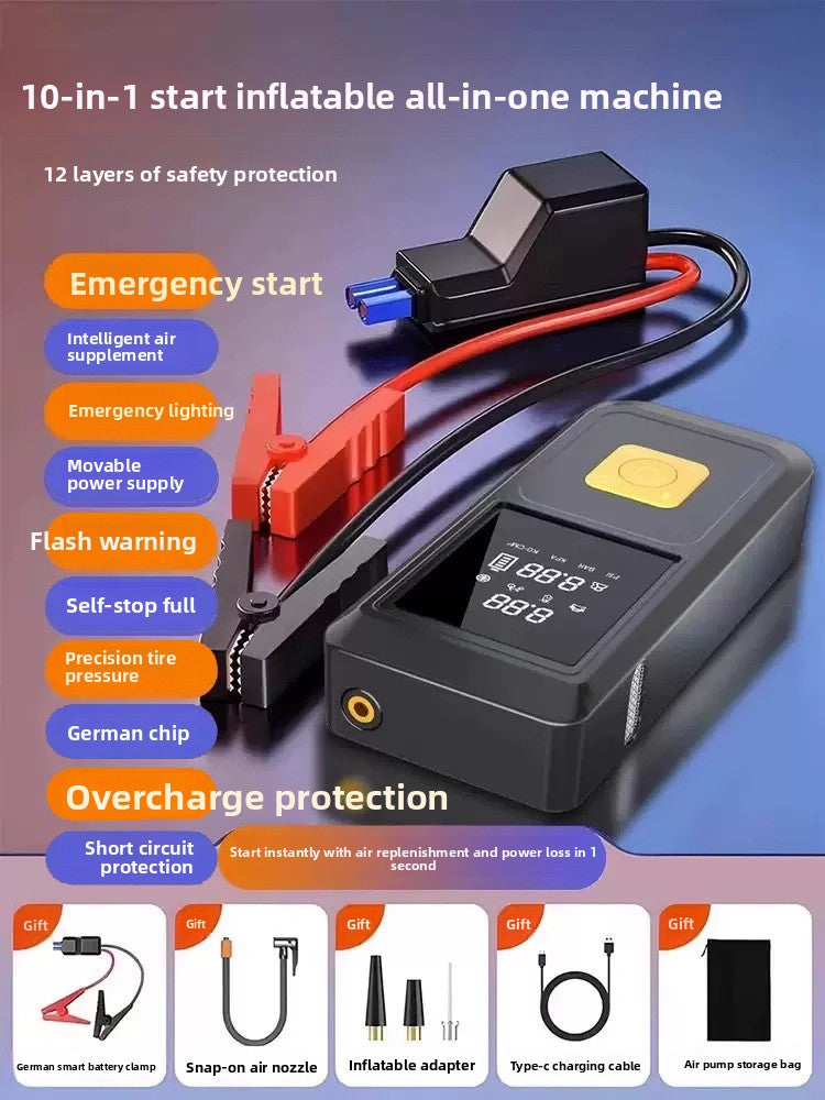 Portable wireless air pump for vehicles