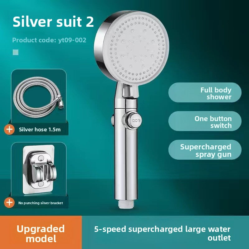 Pressurized Shower Head Set with Adjustable Spray Modes