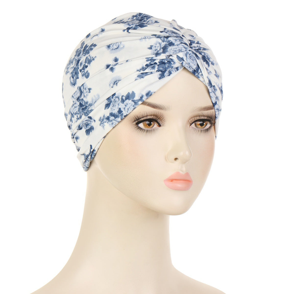 Printed Brushed Polyester Turban Hat