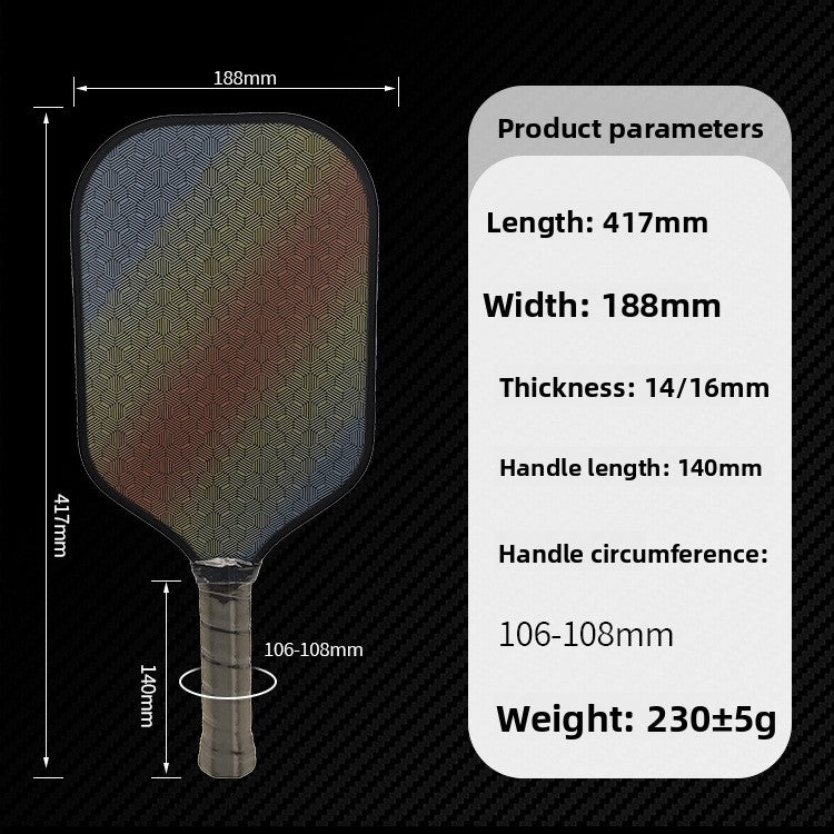 Professional Carbon Fiber Pickleball Racket