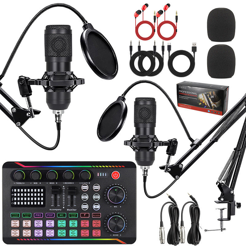 Professional Microphone and Sound Card Combo for Recording