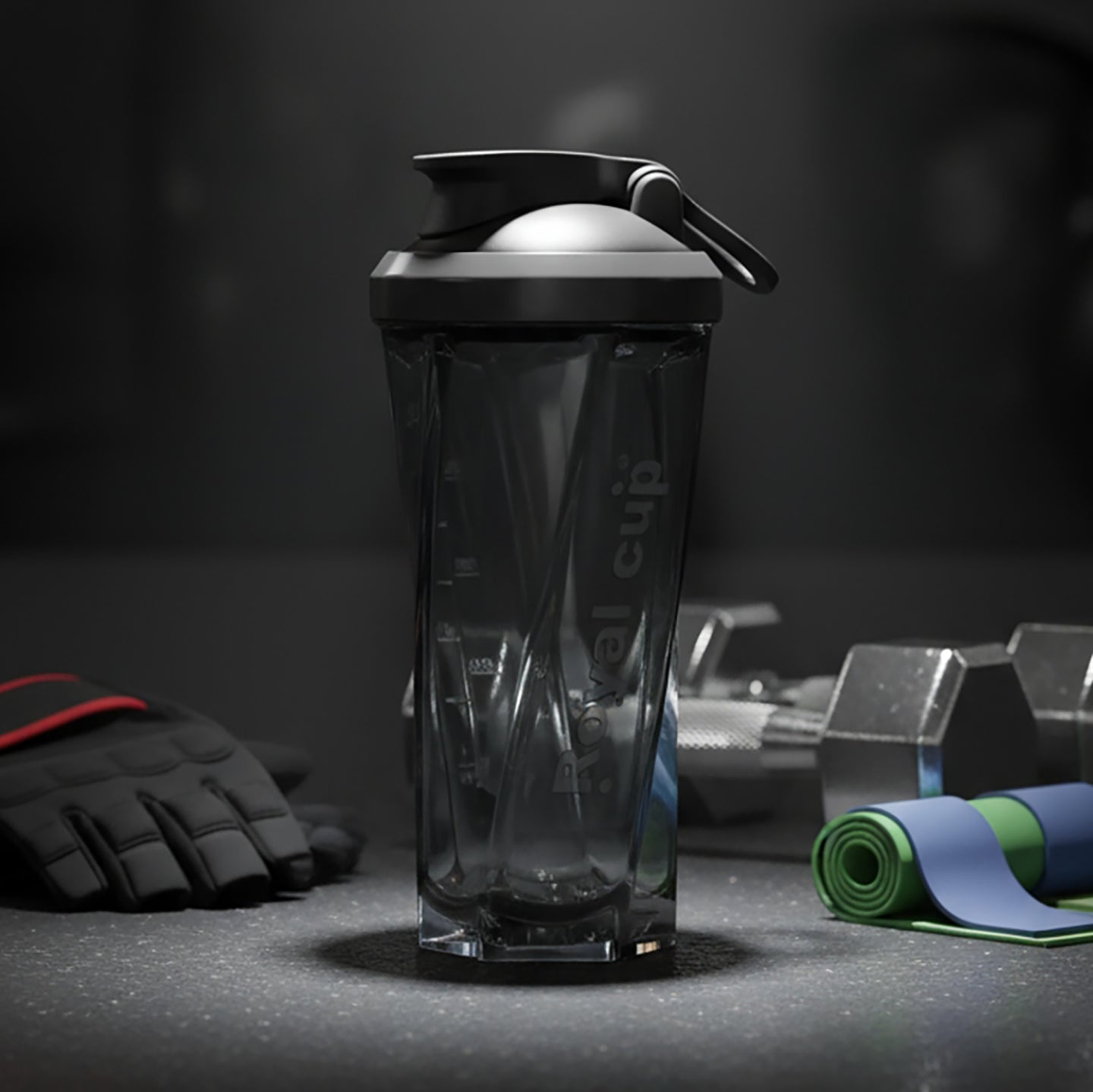 Protein powder brewing and mixing cup