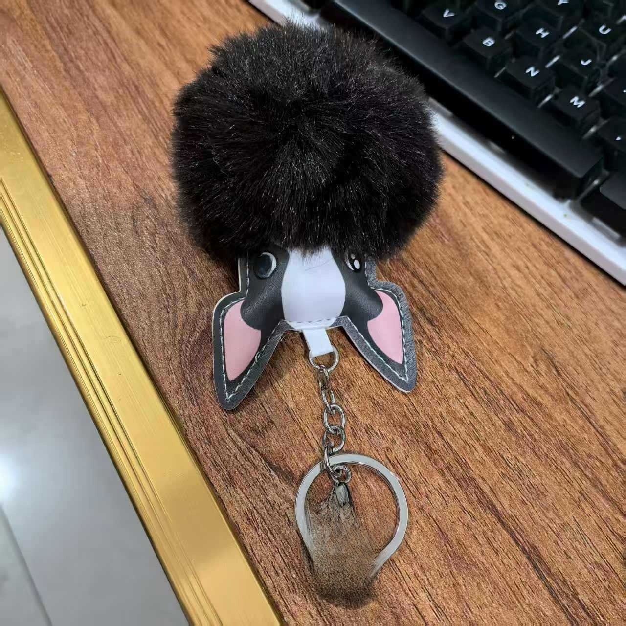 Puppy Fur Ball Keychain Pendant