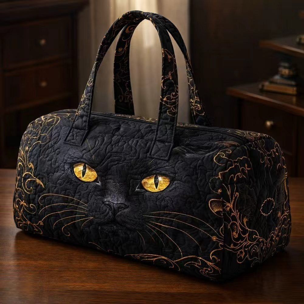 Quilted Floral Travel Handbag
