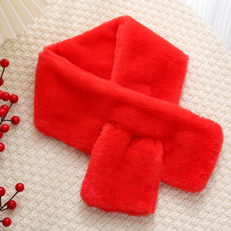 Rabbit fur scarf