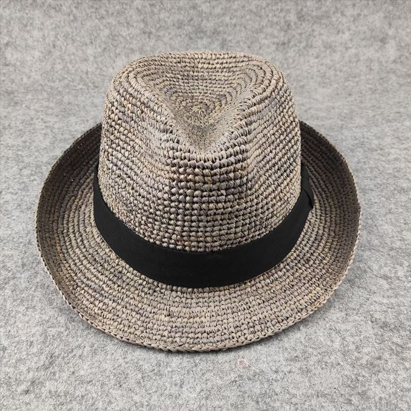 Raffia Straw Hat Wide Brim Jazz Hat Unisex Casual Sun Hat