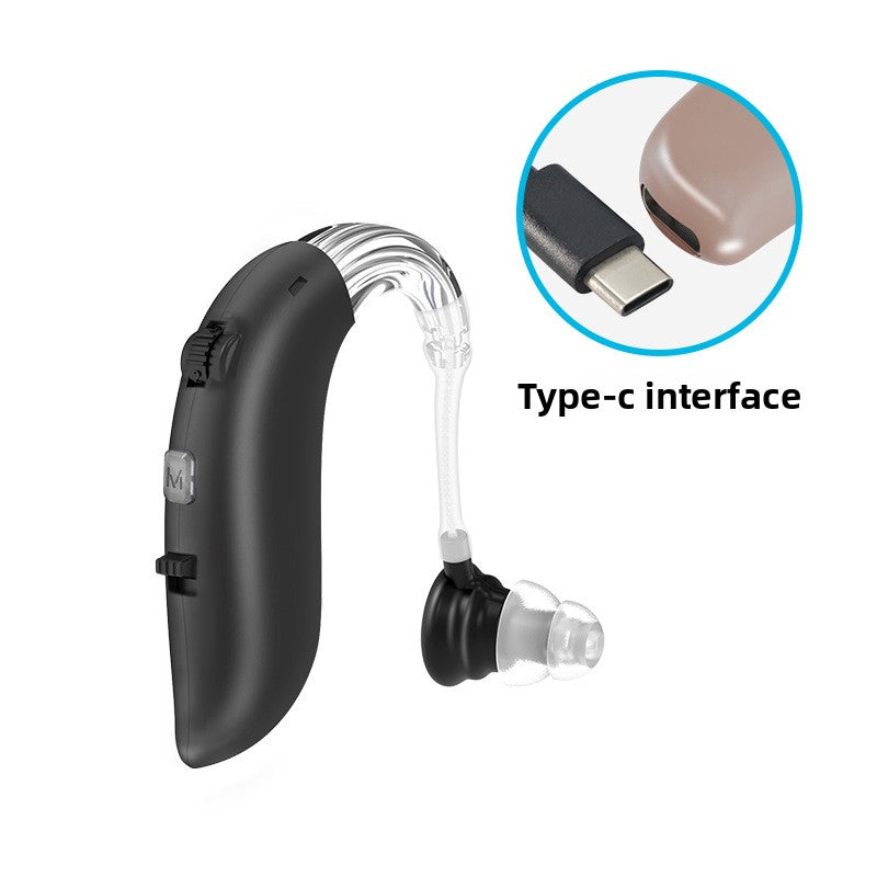 Rechargeable Behind-the-Ear Sound Amplifier for Elderly