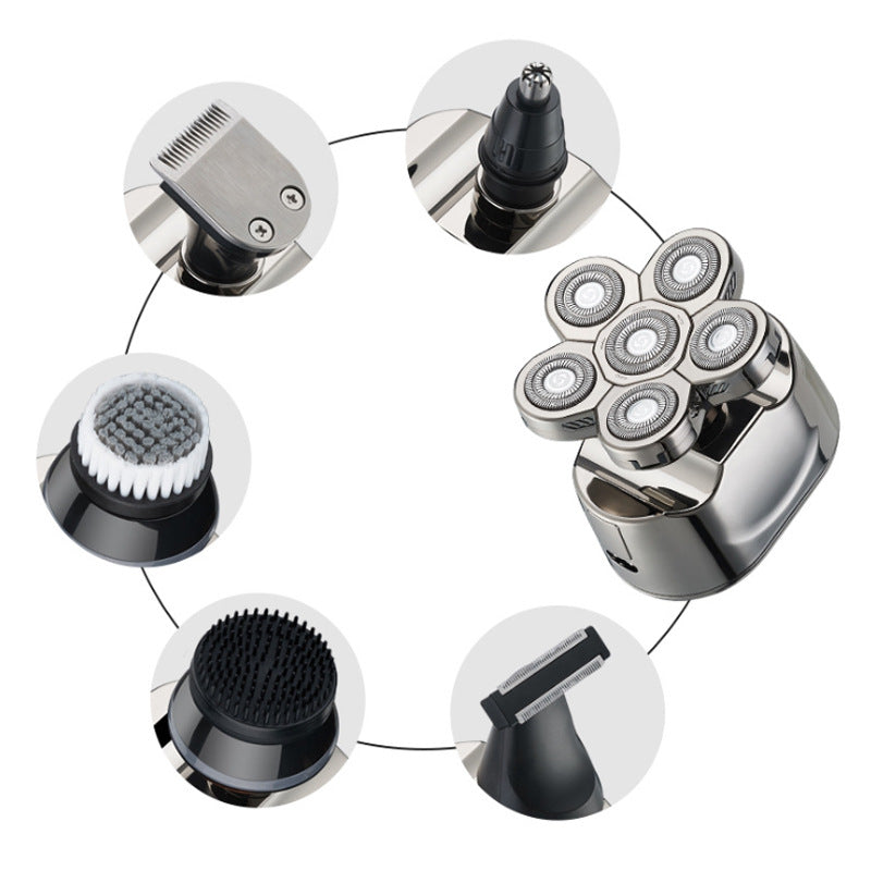Rechargeable Electric Shaver with Digital Display