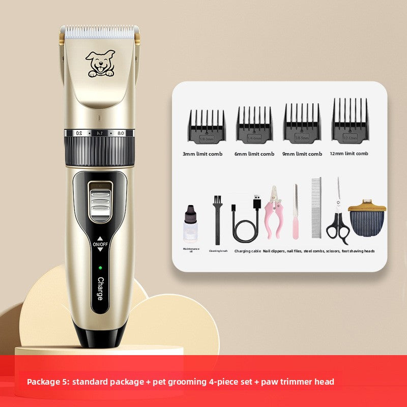 Rechargeable Pet Hair Clipper with Ceramic Blades
