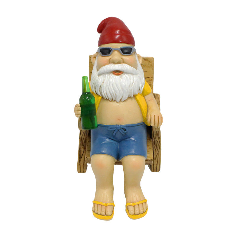 Recliner Dwarf Garden Decoration