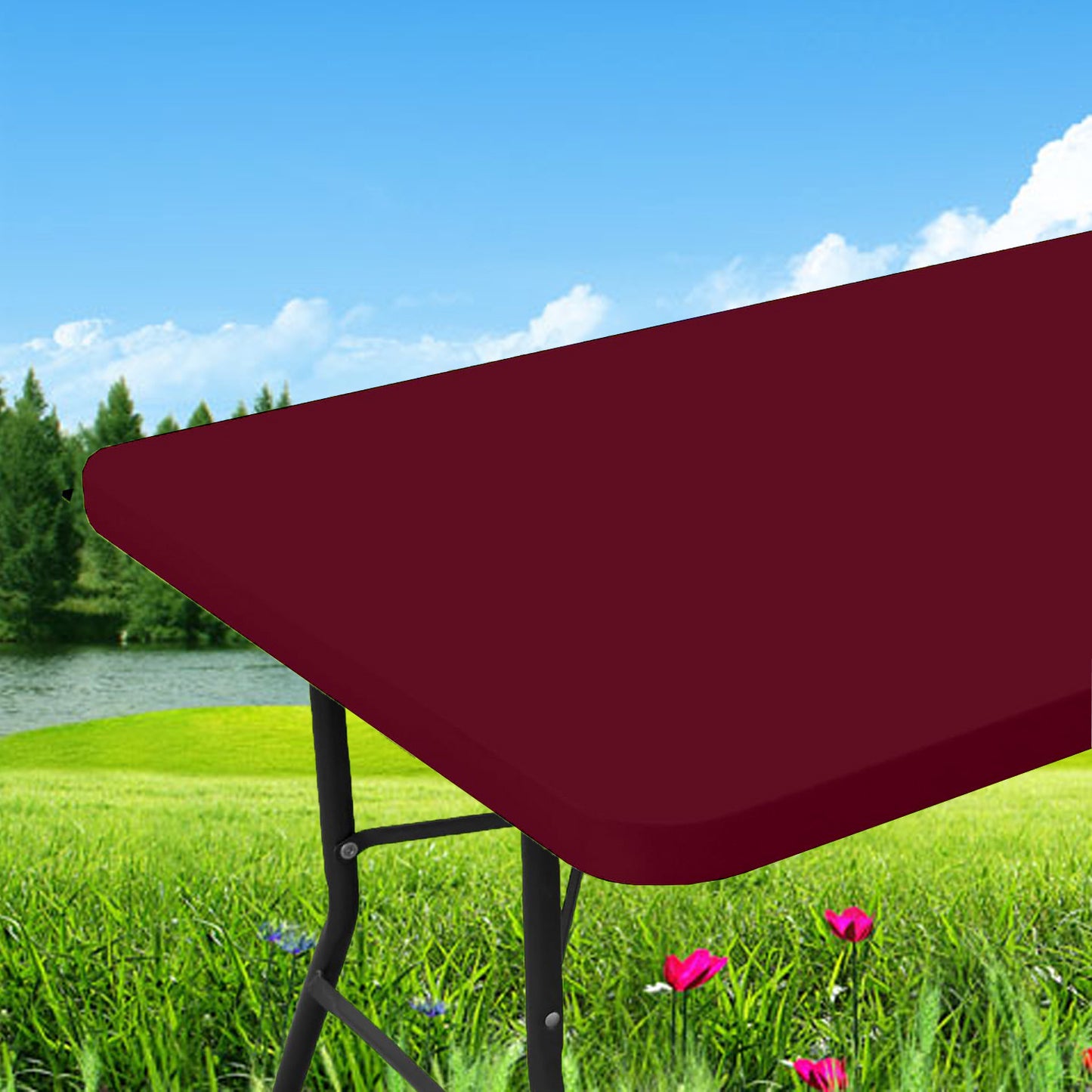 Rectangular Waterproof Elastic Table Cover