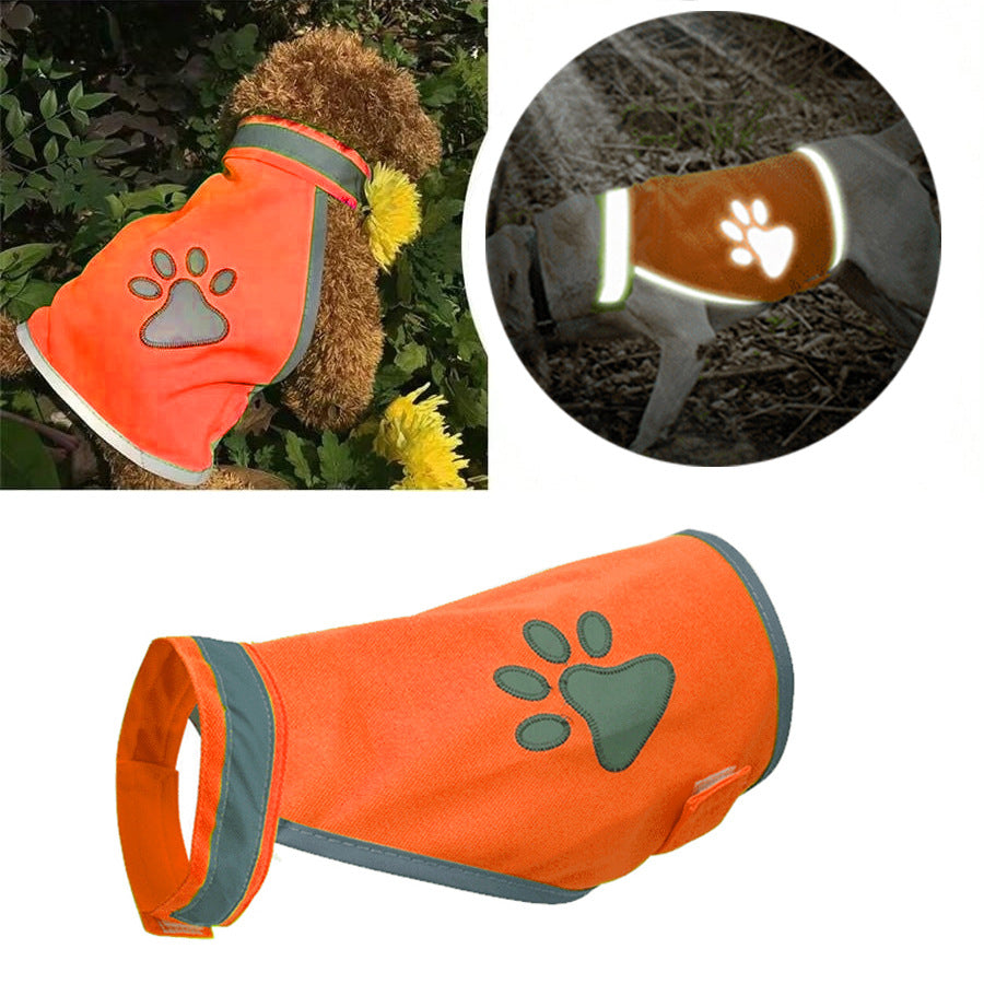 Reflective Dog Safety Vest with Embroidered Design