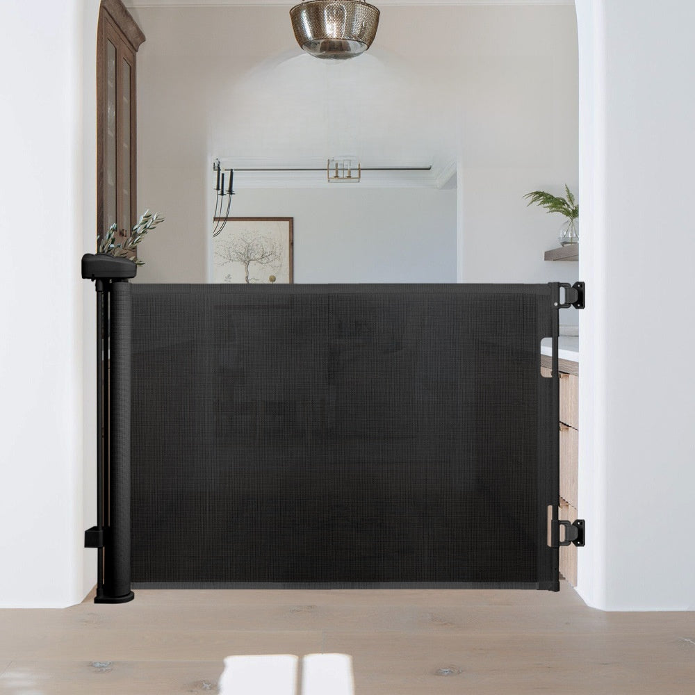 Retractable Safety Door Barrier for Stairs and Doorways