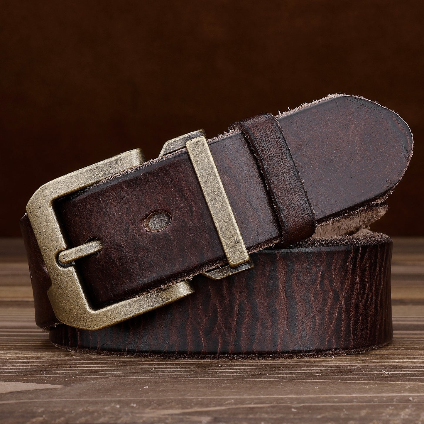 Retro American Genuine Leather Belt
