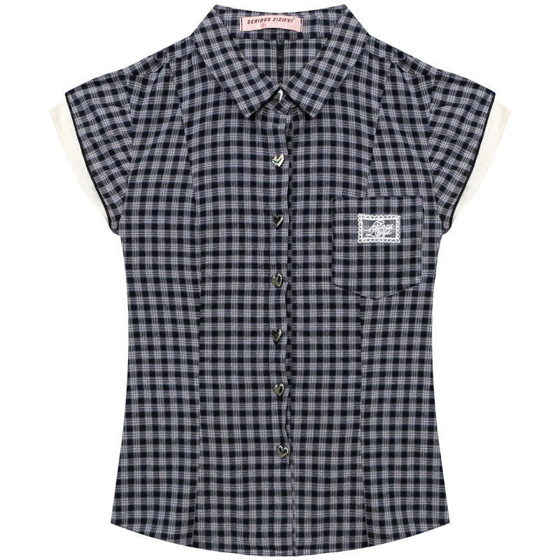 Retro Plaid Cotton Shirt