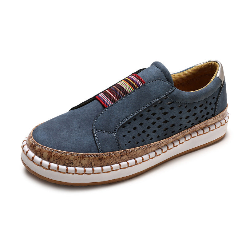 Retro Women Flat Slip On Shoes