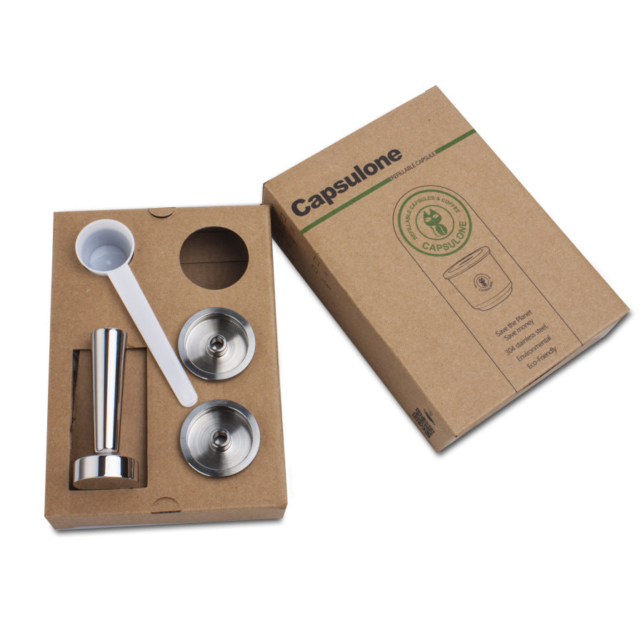 Reusable Stainless Steel Coffee Capsule Compatible