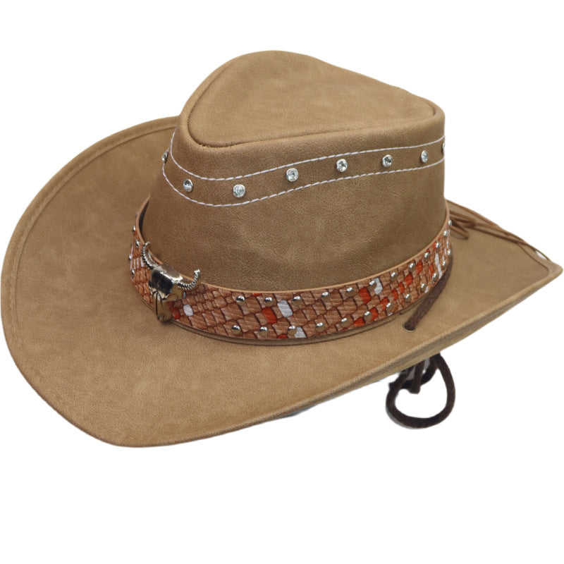 Roll-up Brim Western Sun Hat