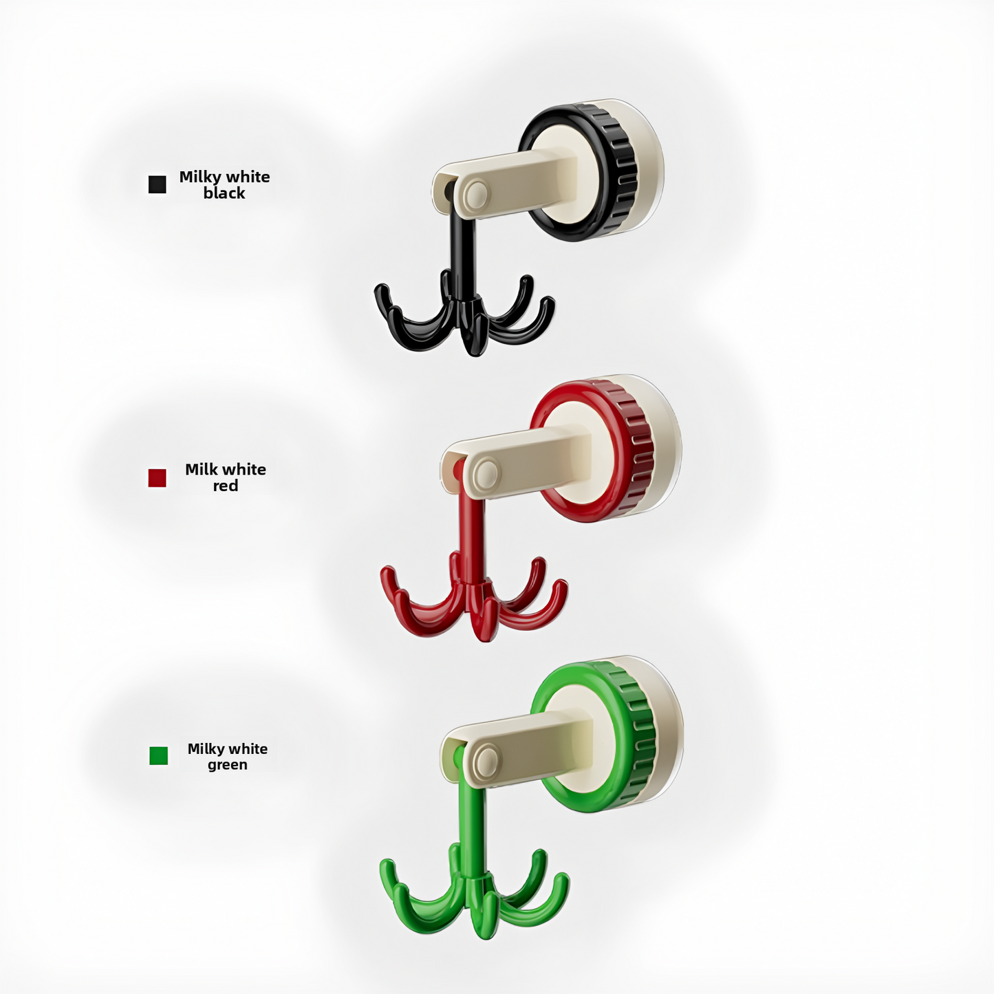Rotatable Suction Cup Kitchen Utensil Hook
