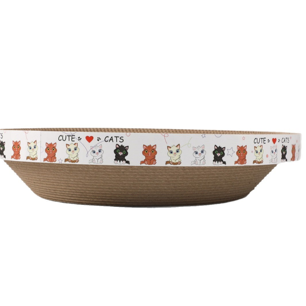 Round Corrugated Paper Cat Bed