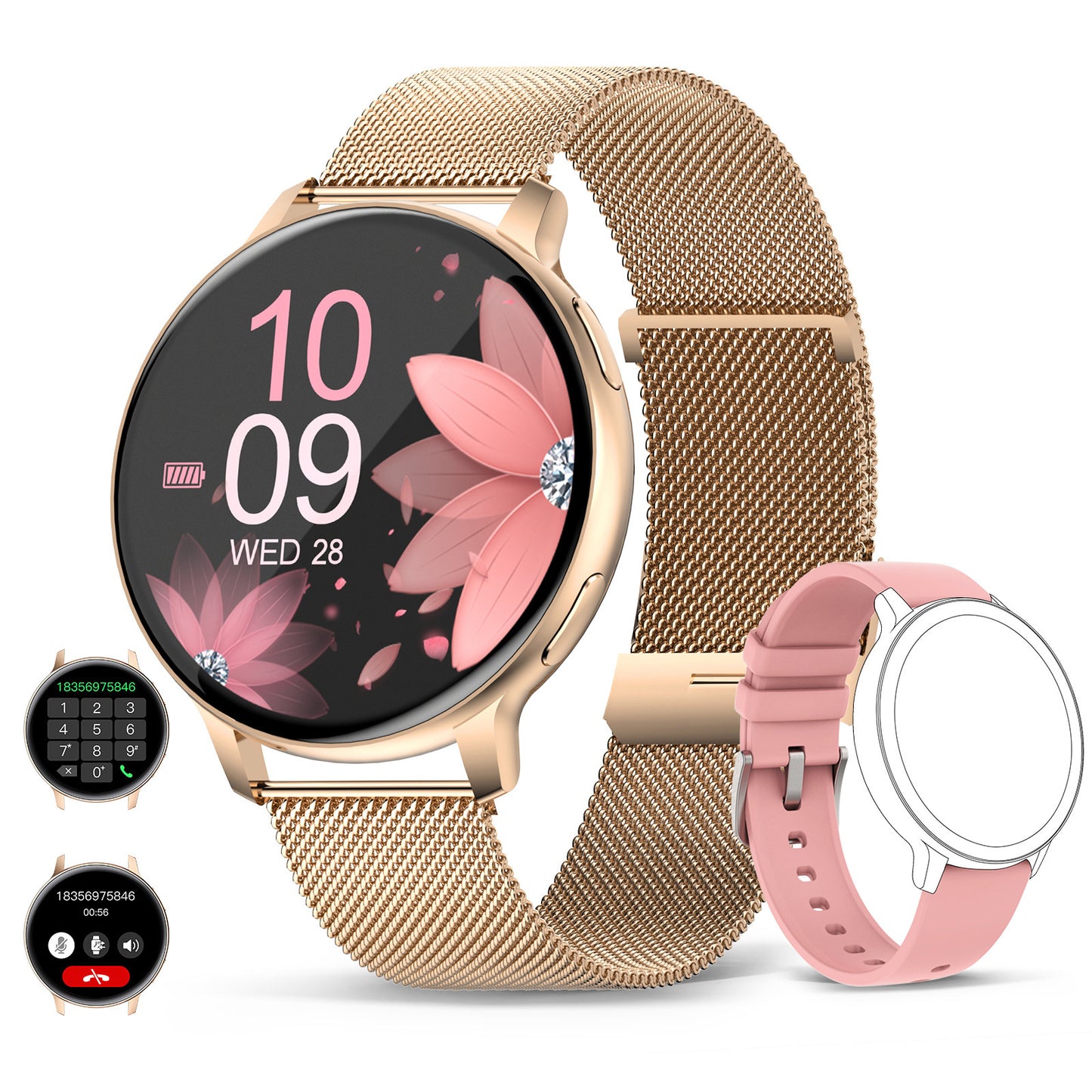 S53 Bluetooth Smart Watch with Health Monitoring