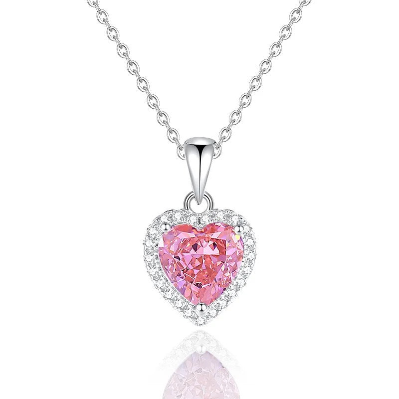 S925 Sterling Silver Heart Pendant Necklace