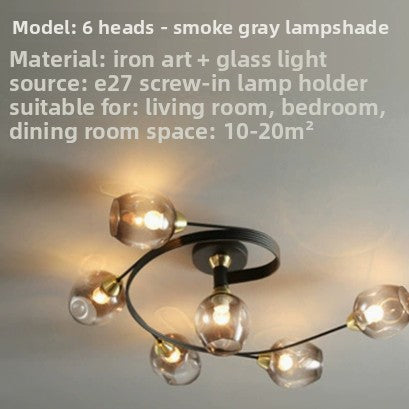 Scandinavian Modern LED Ceiling Lamp with Dimming