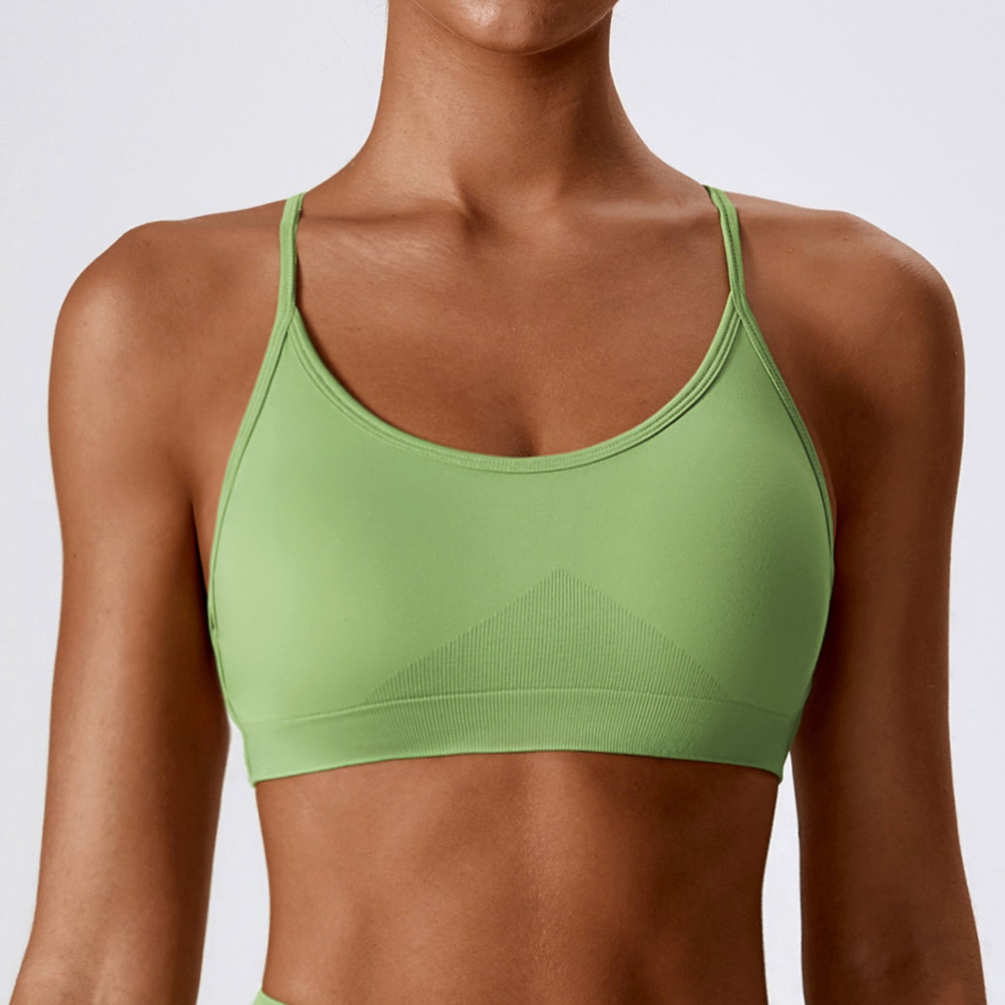 Seamless Quick-Dry Yoga Bra for Women - Fitness Running Sports Top
