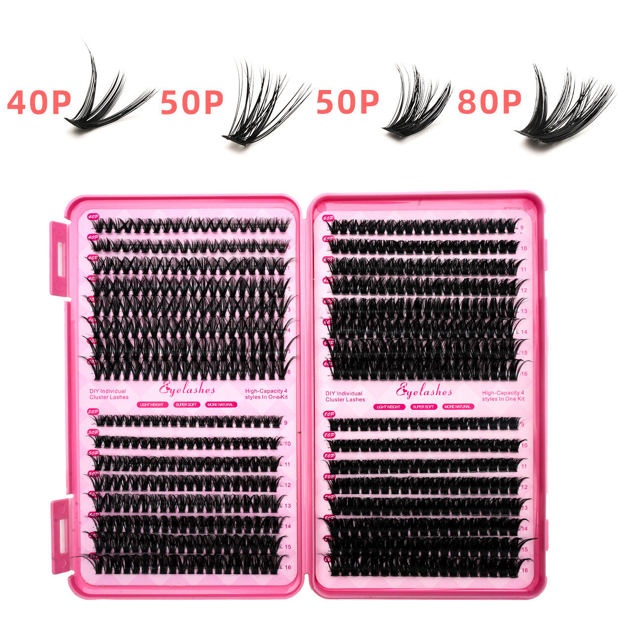 Segmented False Eyelashes