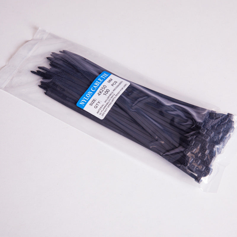 Self-Locking Nylon Cable Ties Black White Sizes
