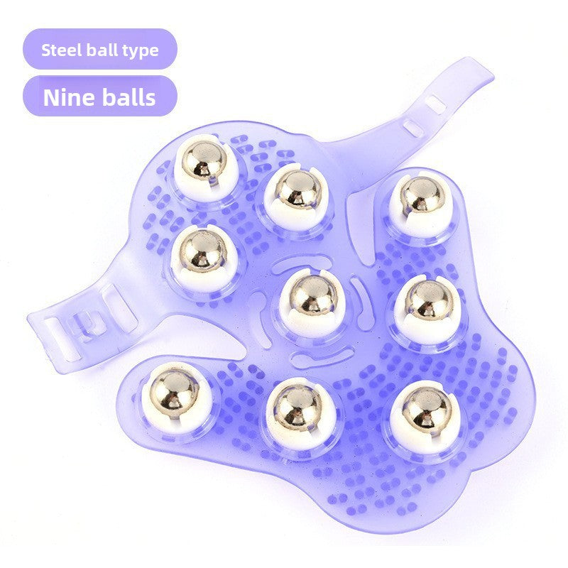 Seven-bead massager roller meridian brush