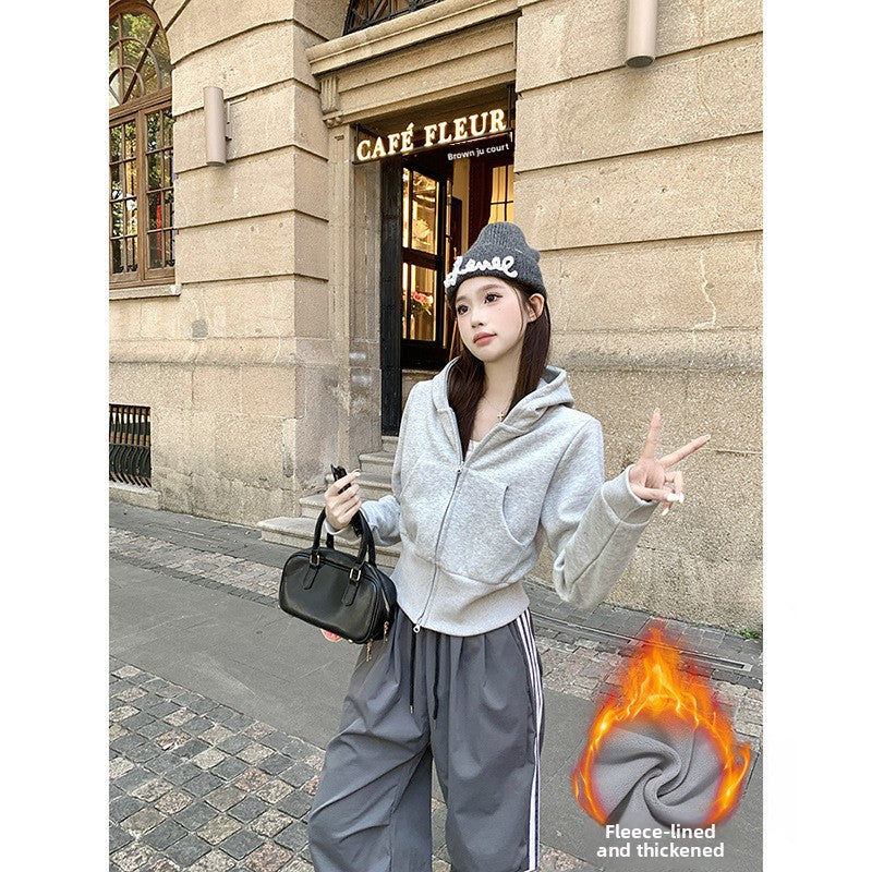 Short-sleeved jacket hoodie