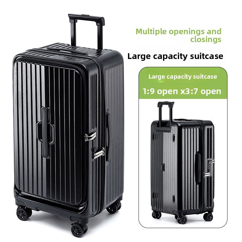 Side Opening Travel Suitcase with TSA Lock