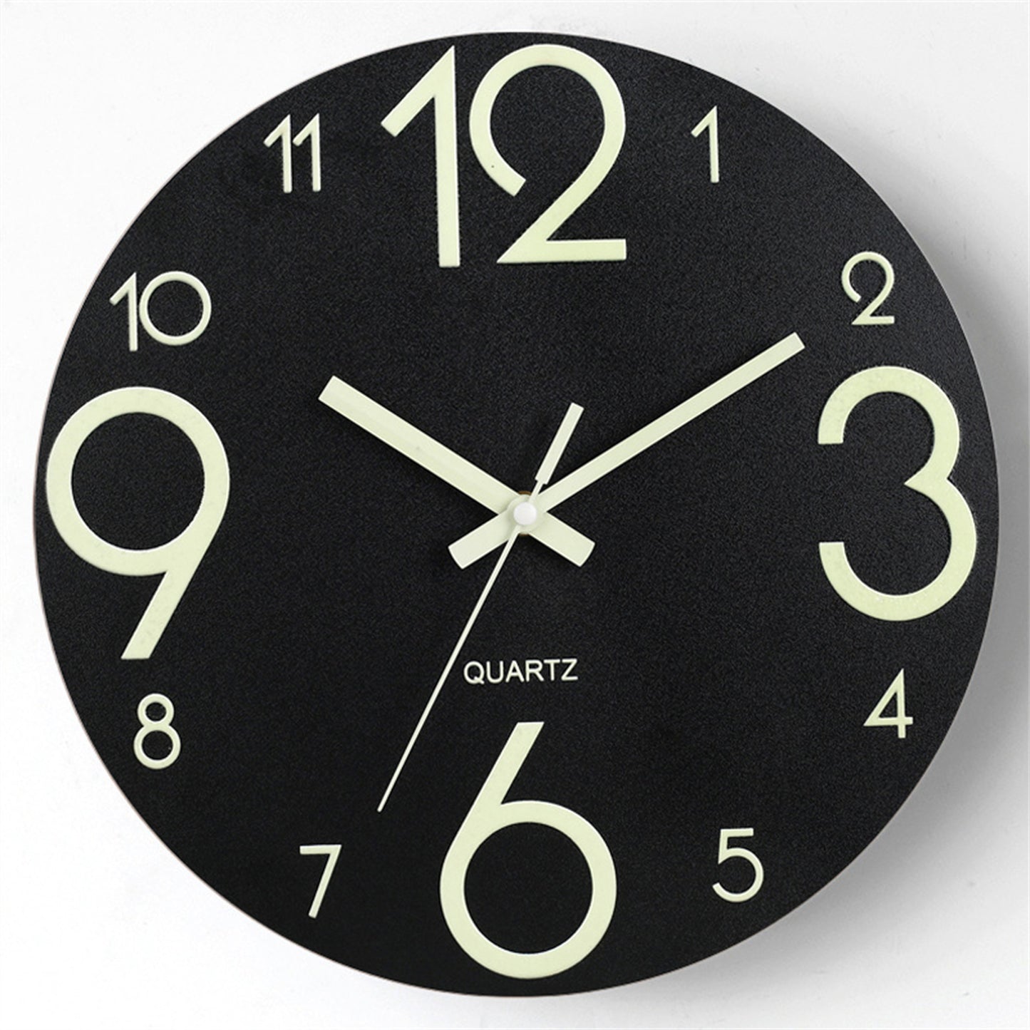 Silent Luminous Wooden Wall Clock