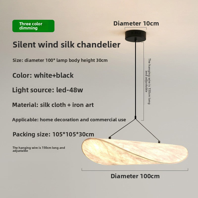 Silk Fabric LED Chandelier with Dimming