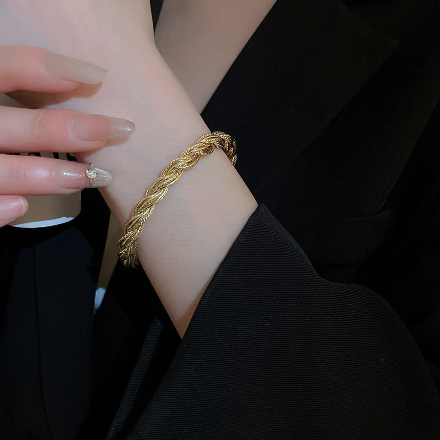 Simple Geometric Metal Bracelet