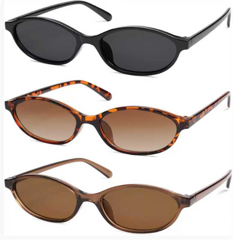 Small frame oval sunglasses