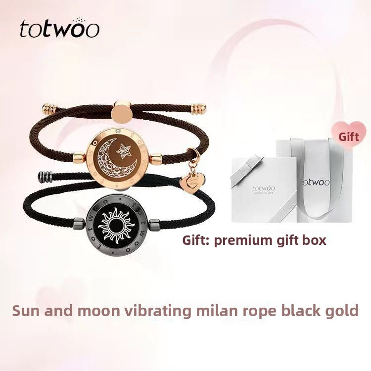 Smart Couple Bracelet with Vibration and Luminous Features