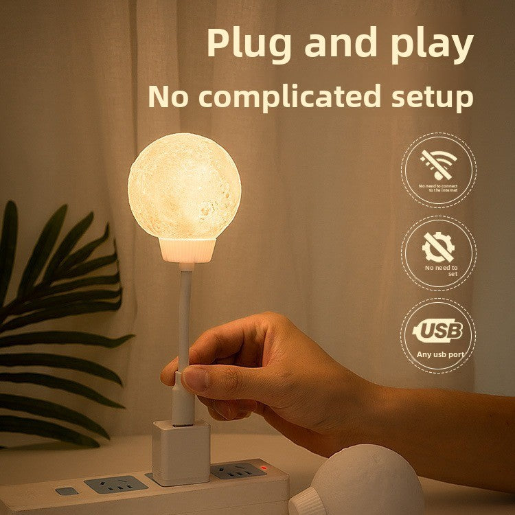 Smart Voice-Controlled Moon Lamp