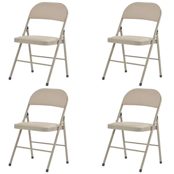 Soft-padded folding chair