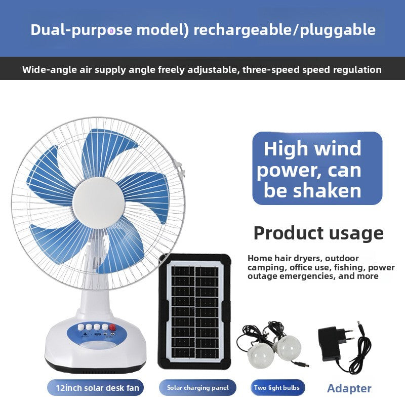 Solar Desk Fan
