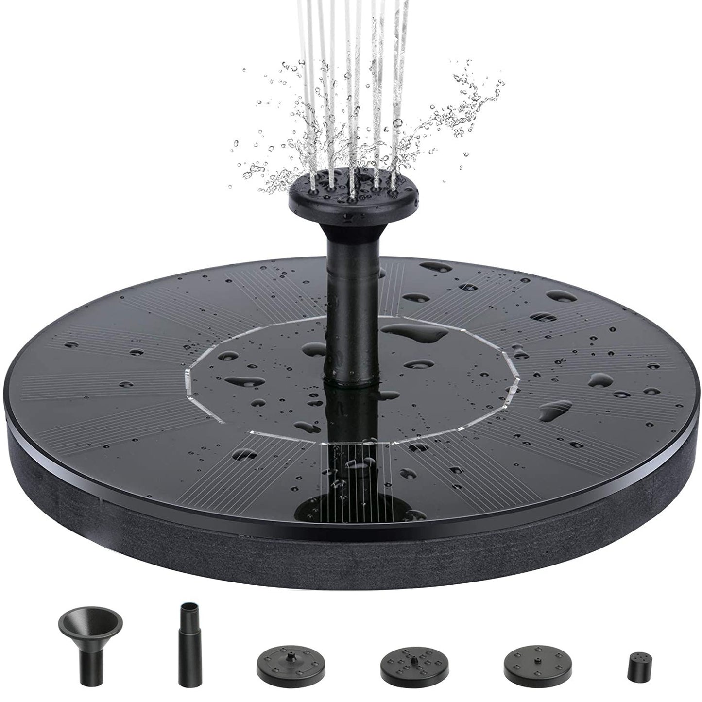 Solar Powered Floating Fountain Pump for Garden Ponds
