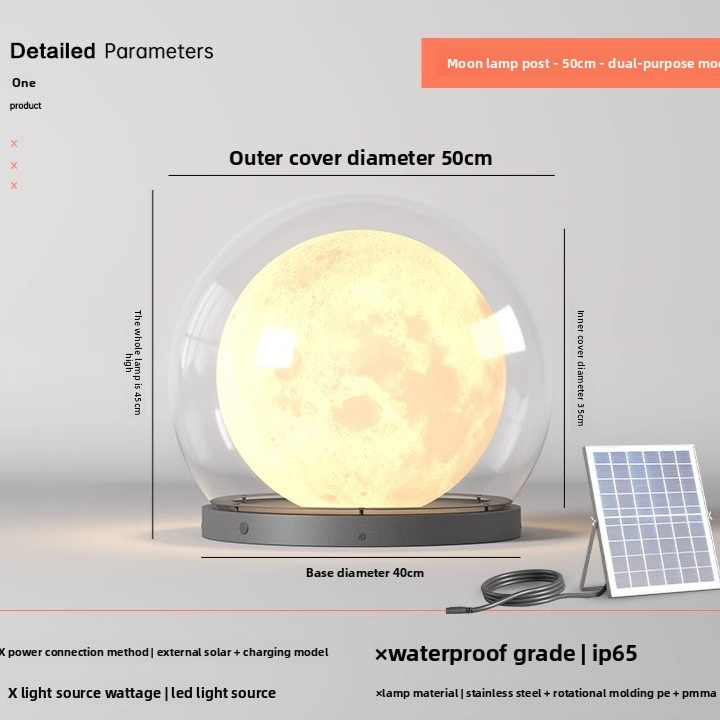 Solar Powered Outdoor Column Light