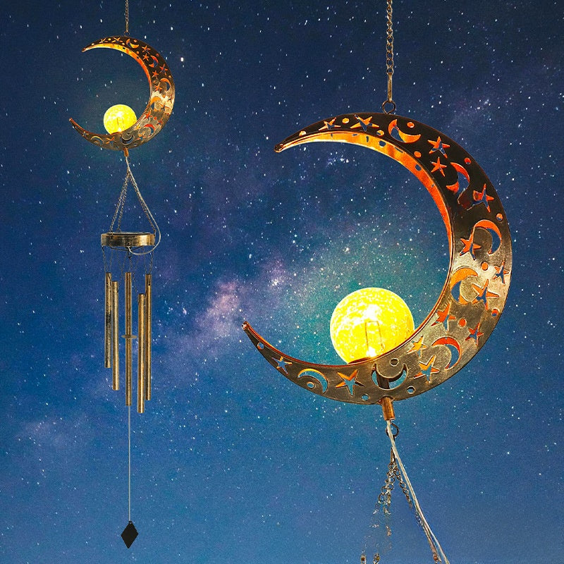 Solar Powered Wind Chime Garden Light