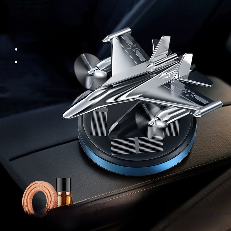 Solar Rotating Helicopter Car Aromatherapy Perfume Ornament