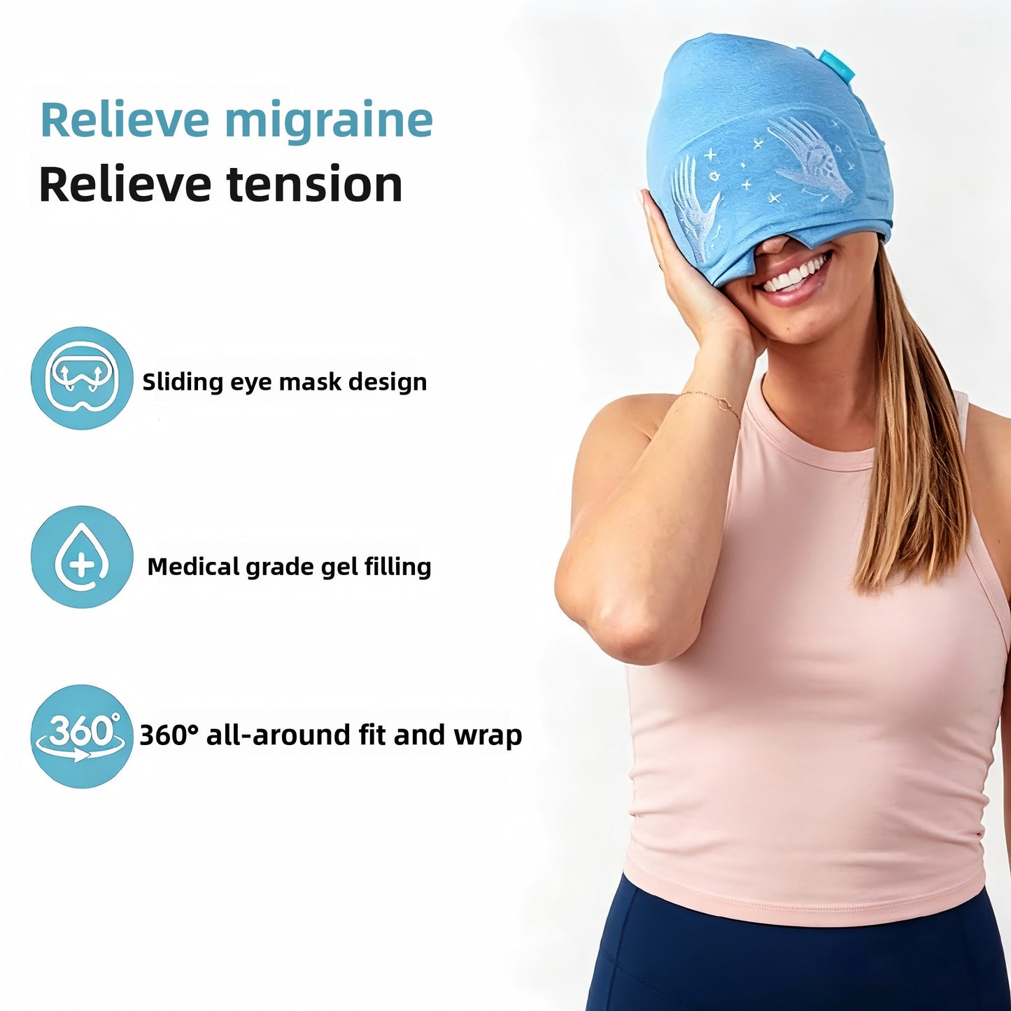 Solid Gel Cold Hot Compress Eye Mask
